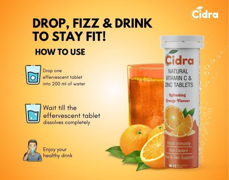 Cidra Natural vitamin C & Zinc tablets benifits